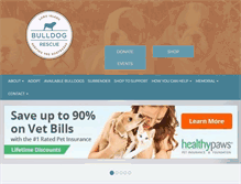 Tablet Screenshot of longislandbulldogrescue.org